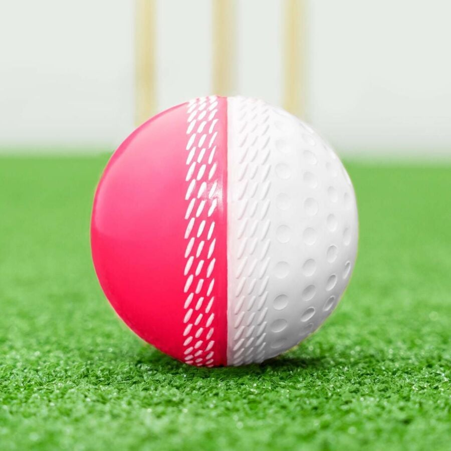 FORTRESS Reverse Swing Cricket Balls [Pink & White] - Pack of 1